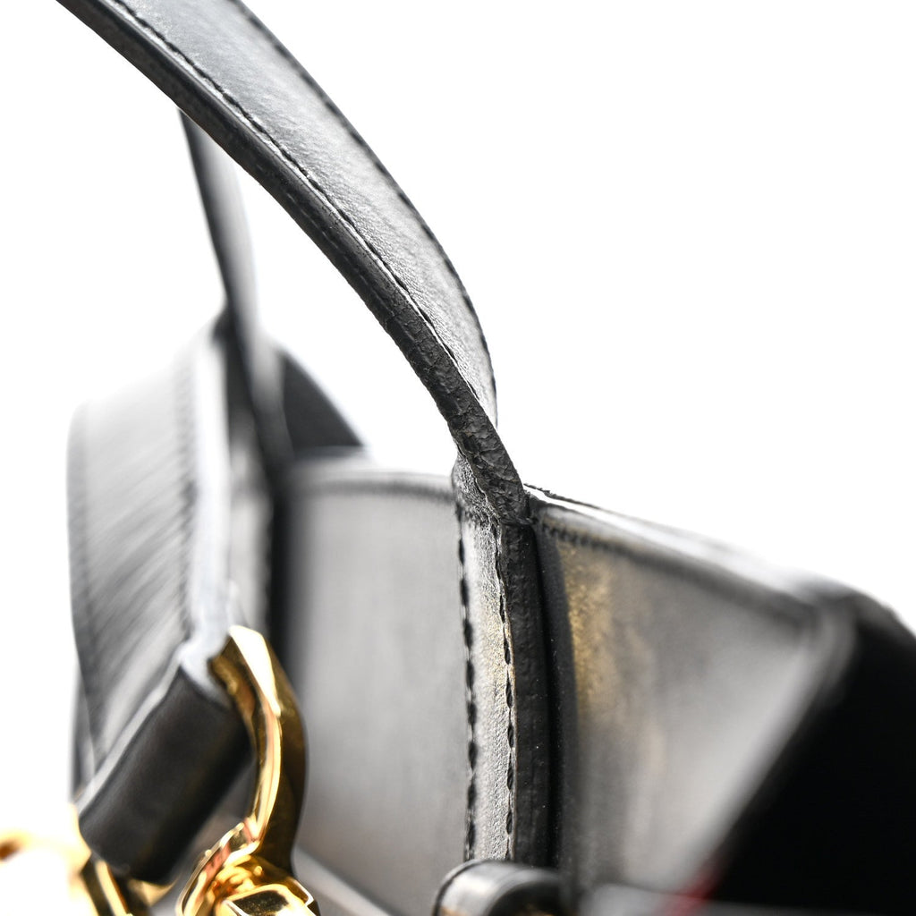 Calfskin Lady Bag Black Flamma