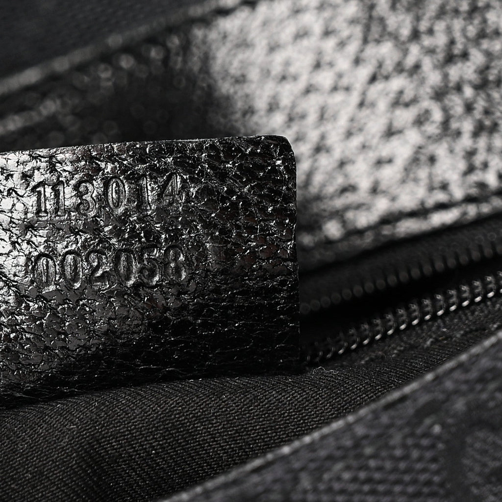 Monogram Satchel Black
