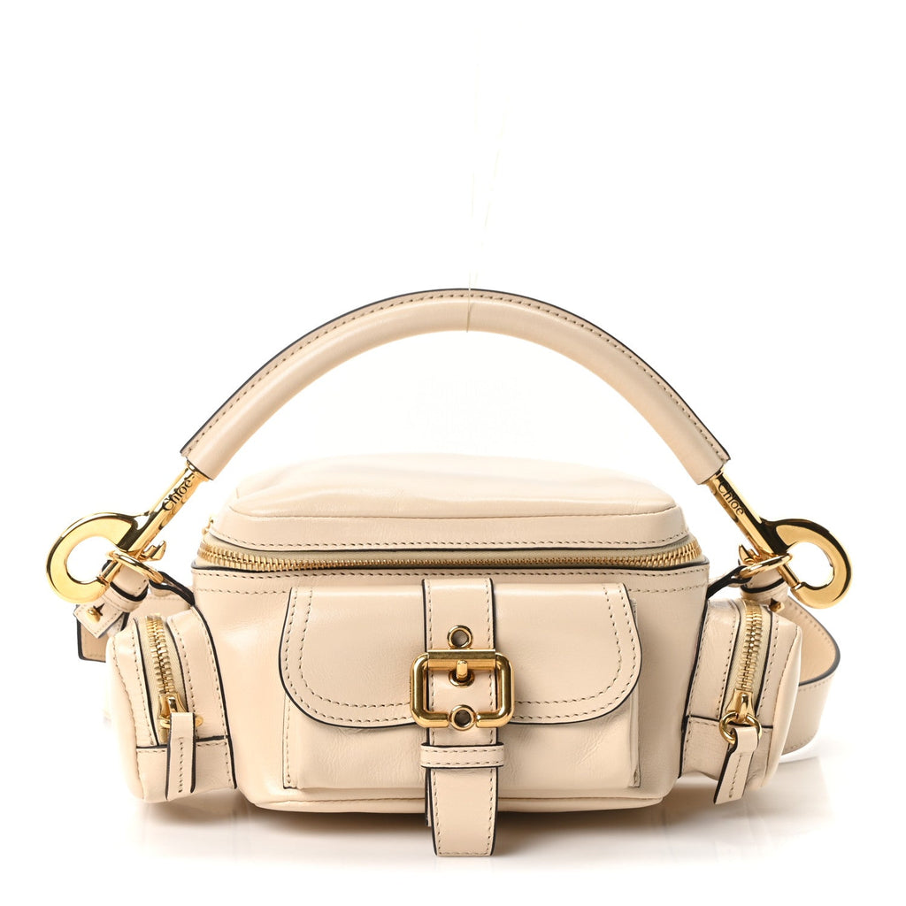 Shiny Buffalo Small Double Carry Camera Bag Sweet Beige