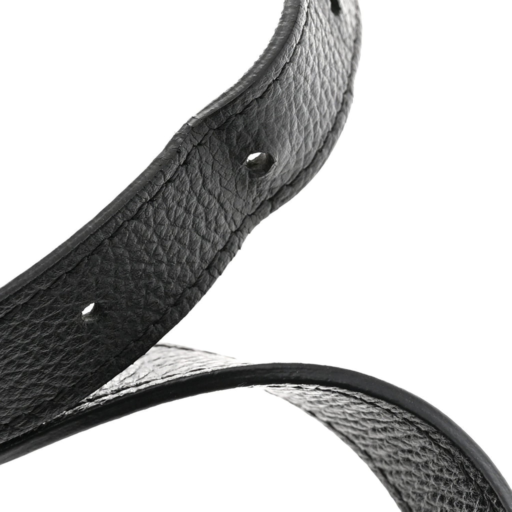 Grained Calfskin Quilted Waist Belt Bag Black
