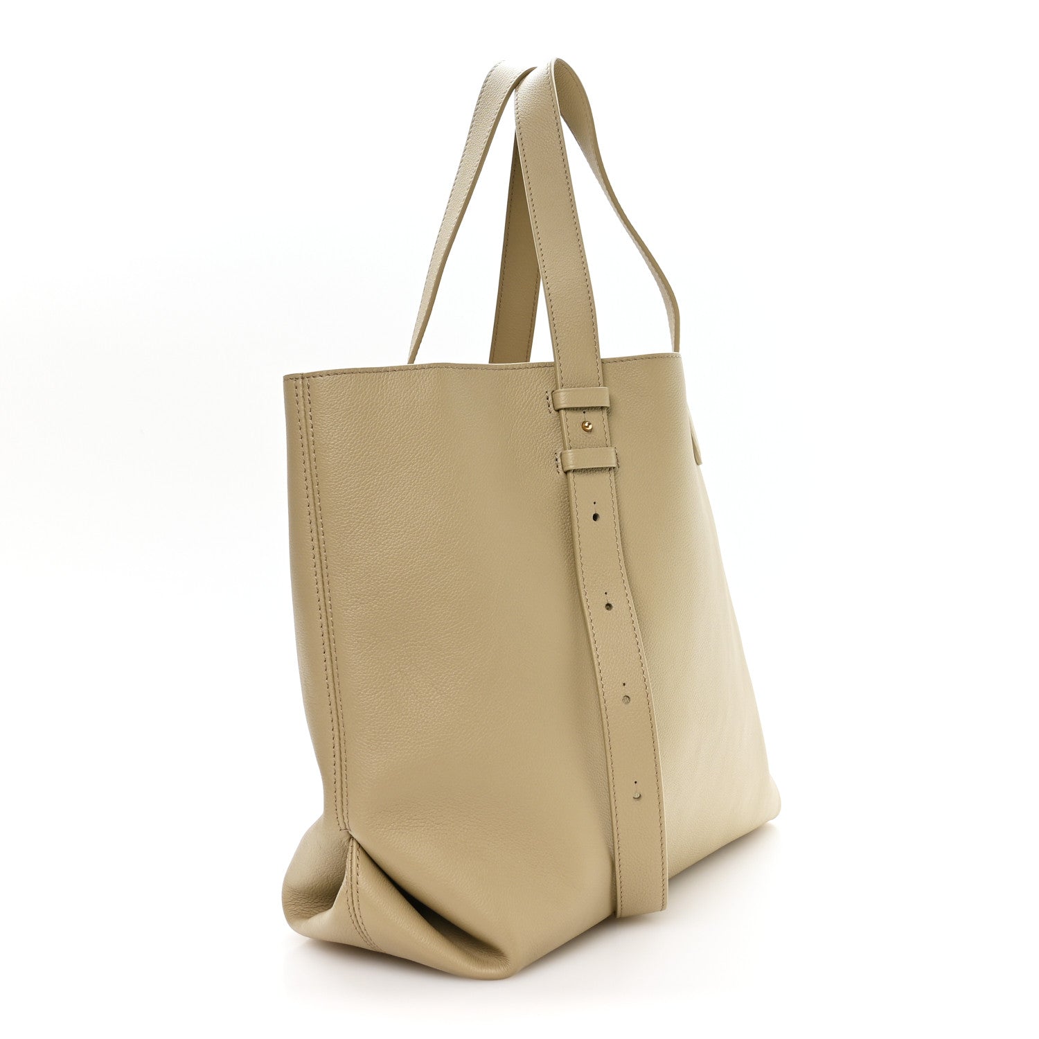 Grained Calfskin Low Key Cabas MM Clay