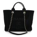 Mixed Fibers Small Deauville Tote Black