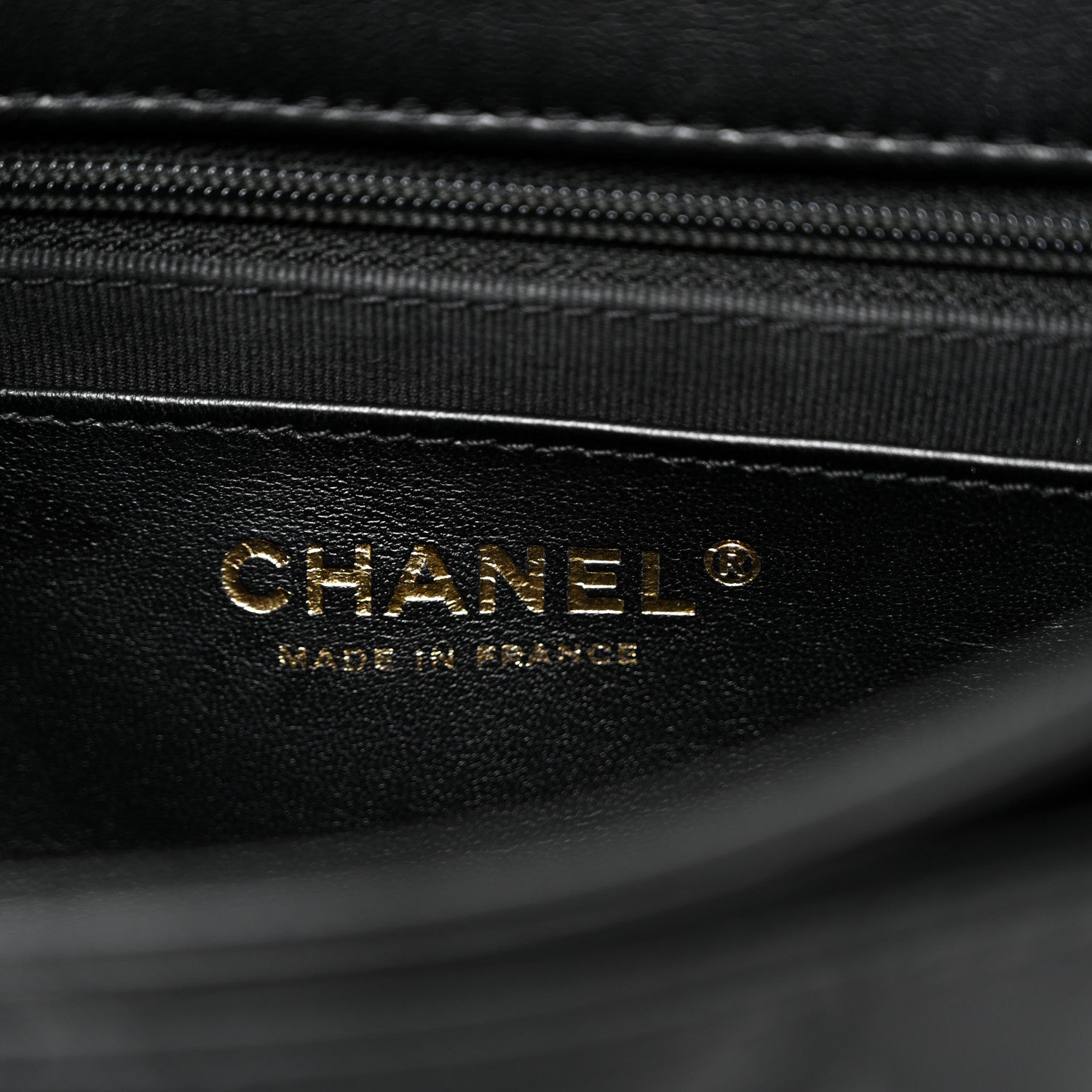 Lambskin Quilted Bicolor Flap Black Beige