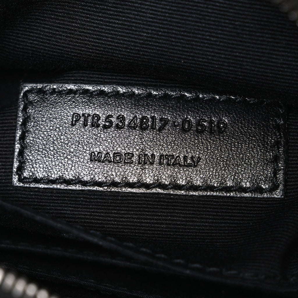 Calfskin Matelasse Monogram Lou Belt Bag Black
