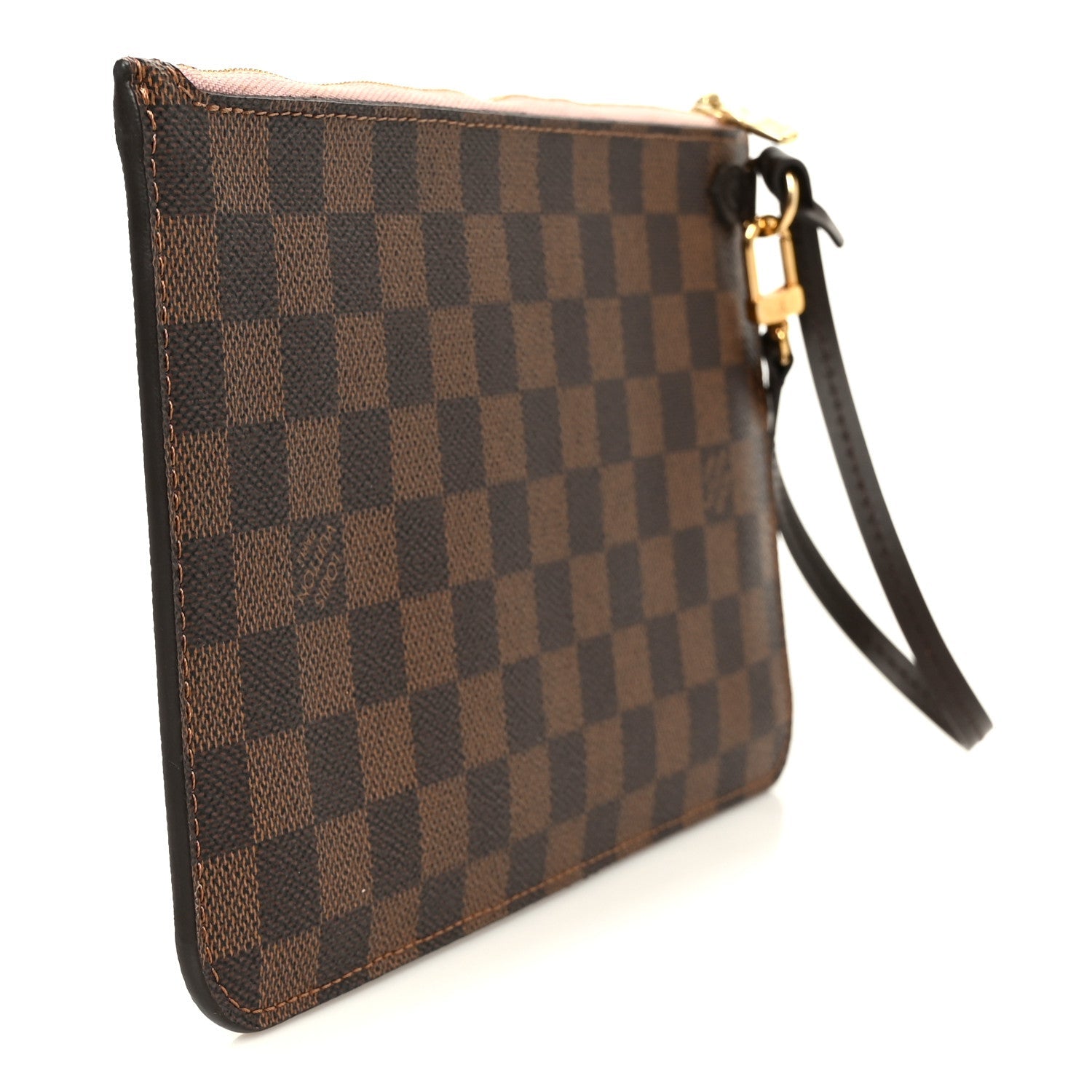 Damier Ebene Neverfull MM GM Pochette Rose Ballerine