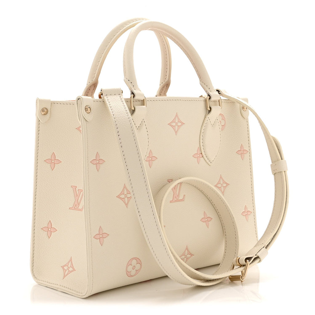Empreinte Monogram Onthego PM Milky White Peach