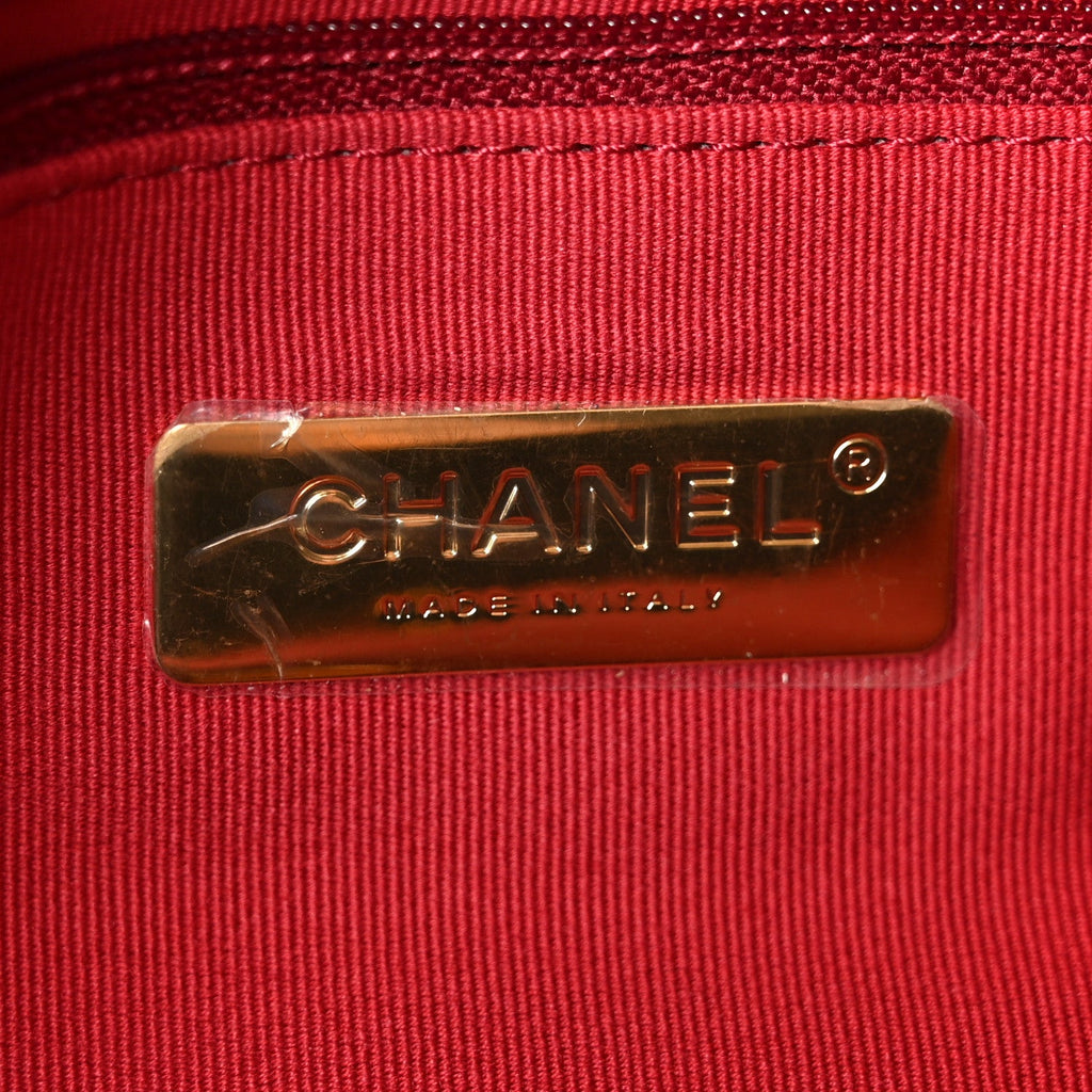 Lambskin Quilted Medium Chanel 19 Flap Black