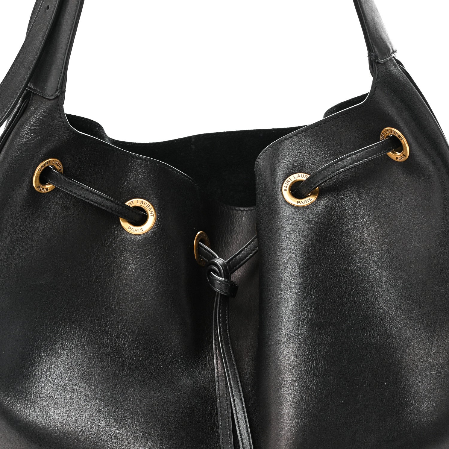 Smooth Calfskin Paris VII Large Flat Hobo Black