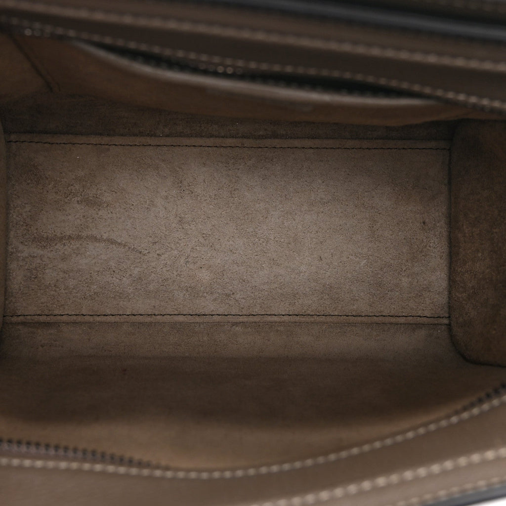 Drummed Calfskin Nano Luggage Souris Souris