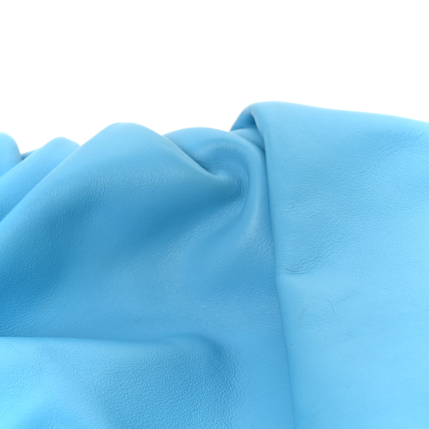Smooth Butter Calf The Pouch Oversized Clutch Sky Blue
