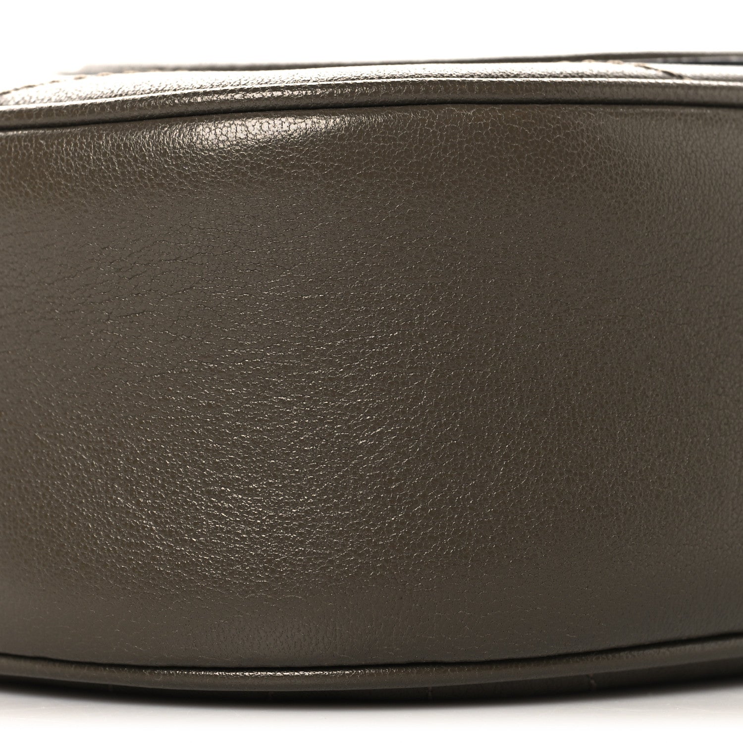 Sakai Be Green Calfskin Diagonal Stitched Mini Blondie Shoulder Bag Craclet Brown