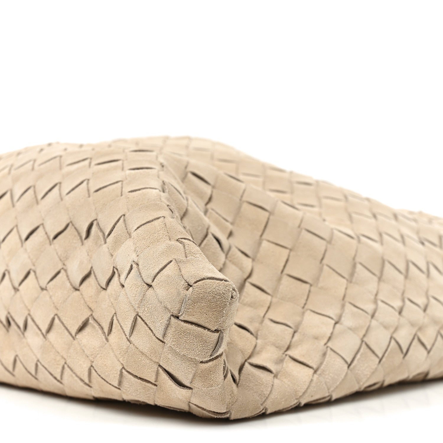 Suede Intrecciato Large Hop Ecru