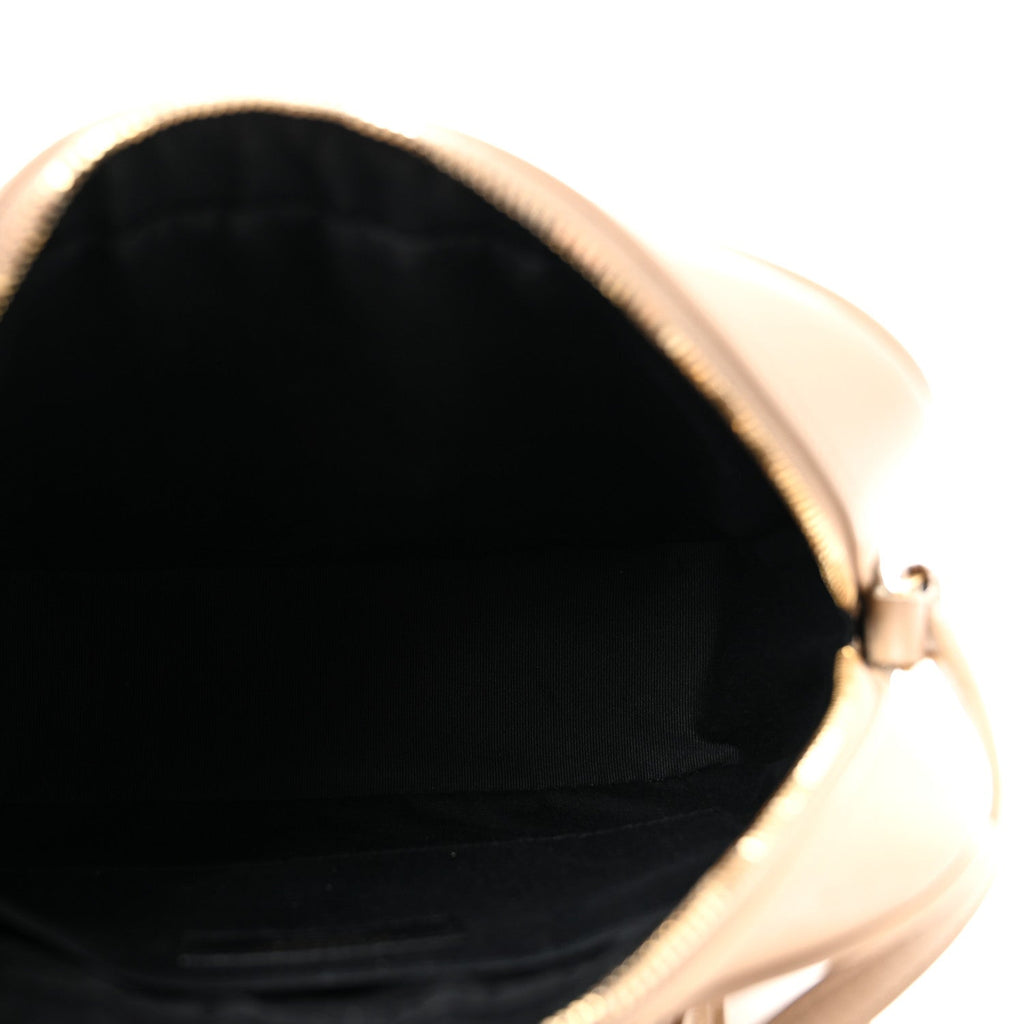 Calfskin Matelasse Monogram Lou Camera Bag Dark Beige