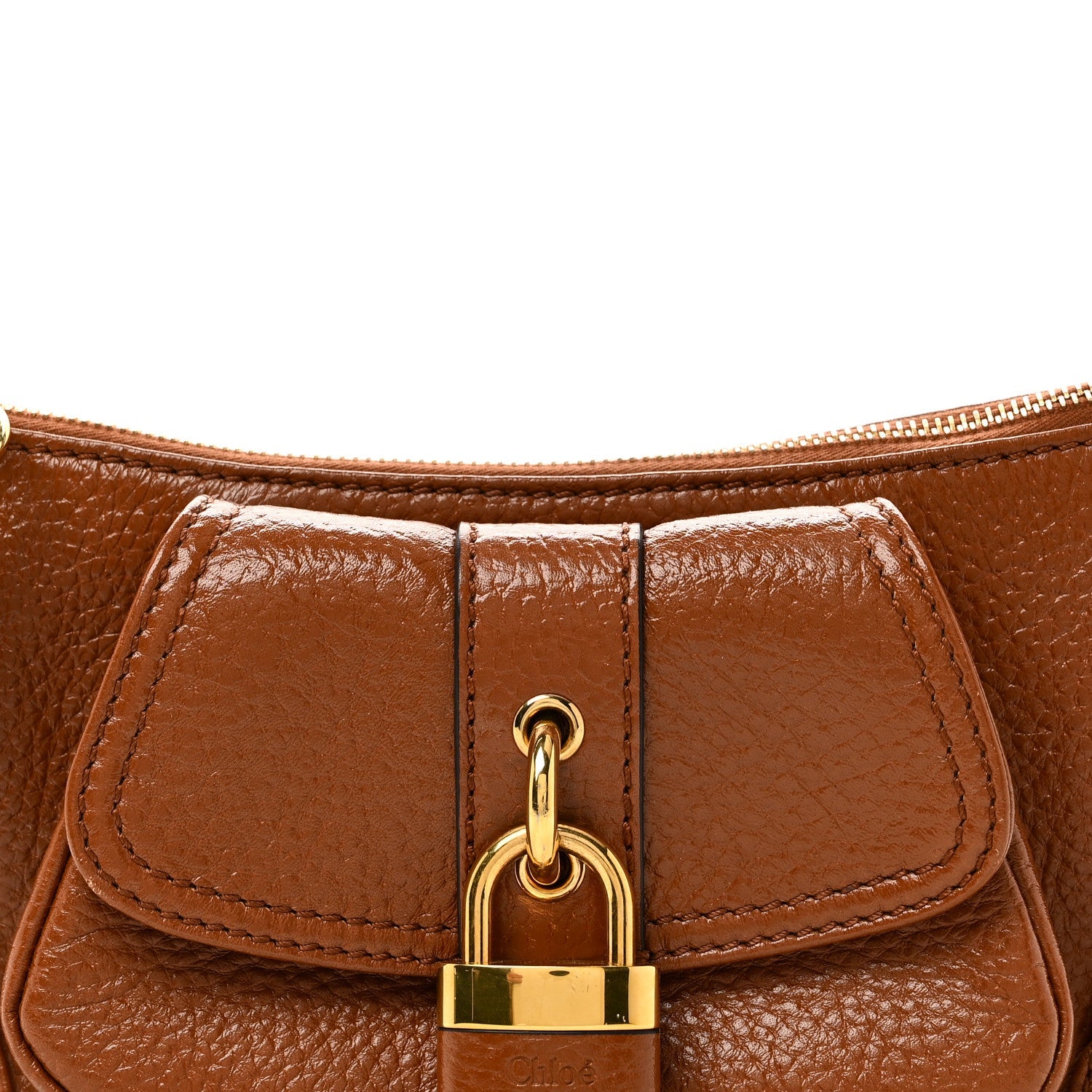 Grained Calfskin The 99 Shoulder Bag Motty Grey Clay Brown