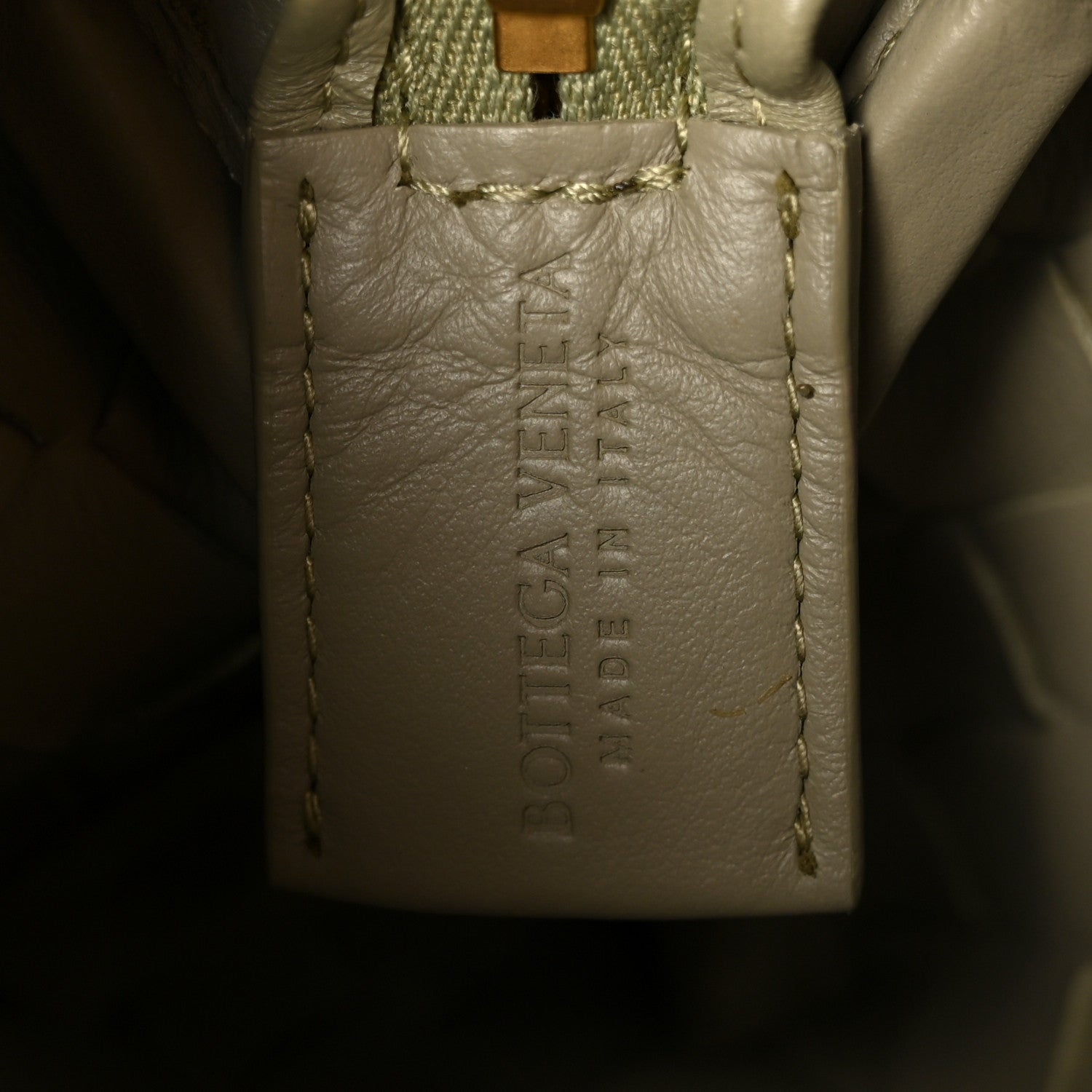 Nappa Intrecciato Mini Loop Camera Bag Travertine