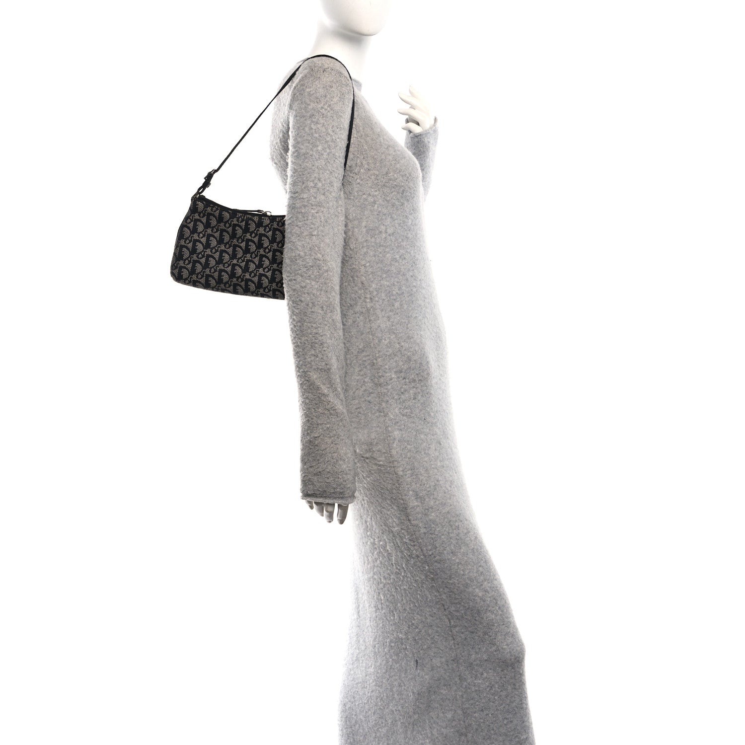 Monogram Shoulder Bag Pochette Black