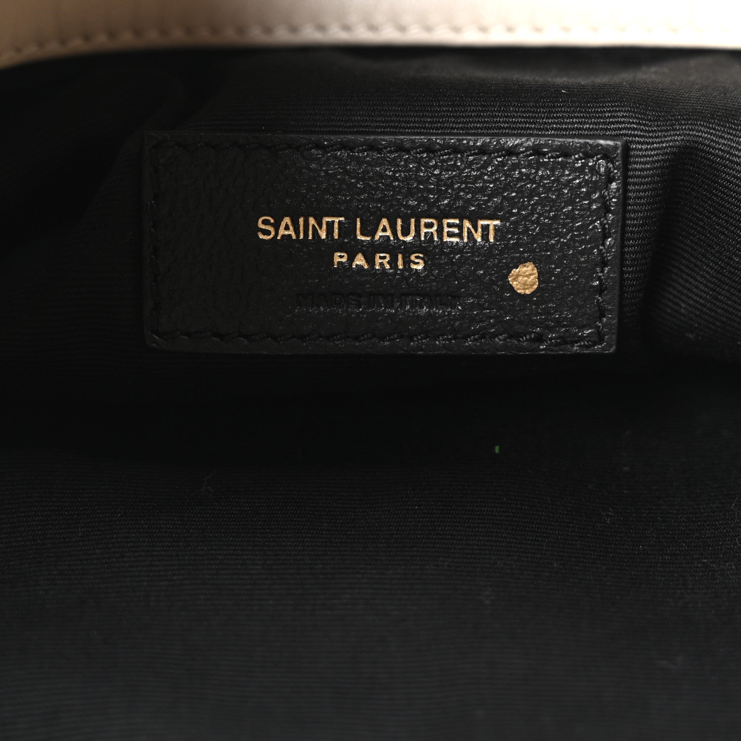 Lambskin Matelasse Monogram Medium Jamie 4.3 Pochon Crema Soft