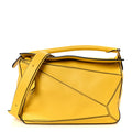 Calfskin Medium Puzzle Bag Yellow
