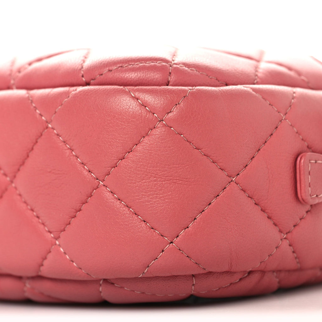 Lambskin Quilted Small Timeless Camera Case Pink