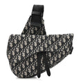 Oblique Mens Saddle Bag Blue