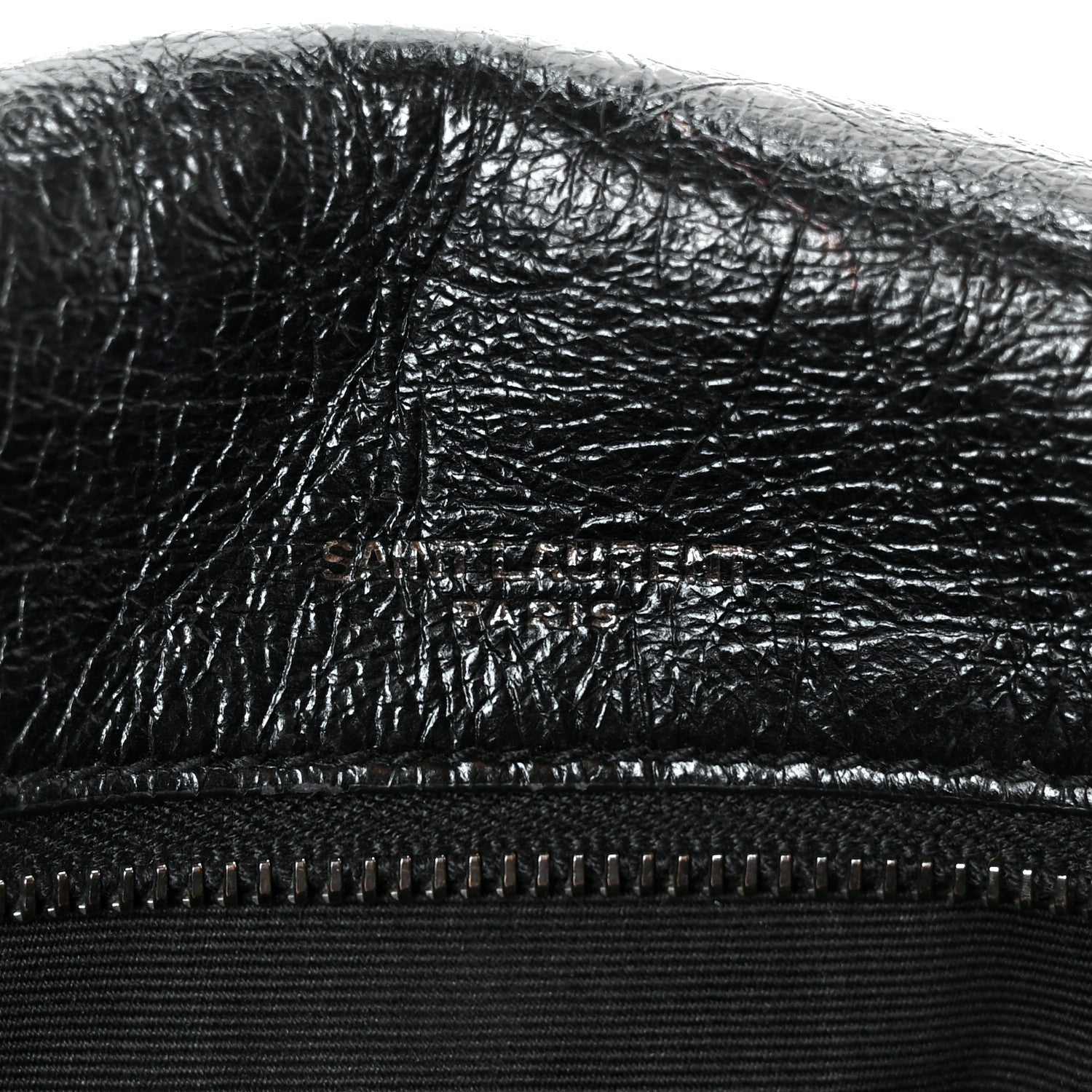 Crinkled Calfskin Matelasse Monogram Medium Niki Chain Satchel Black