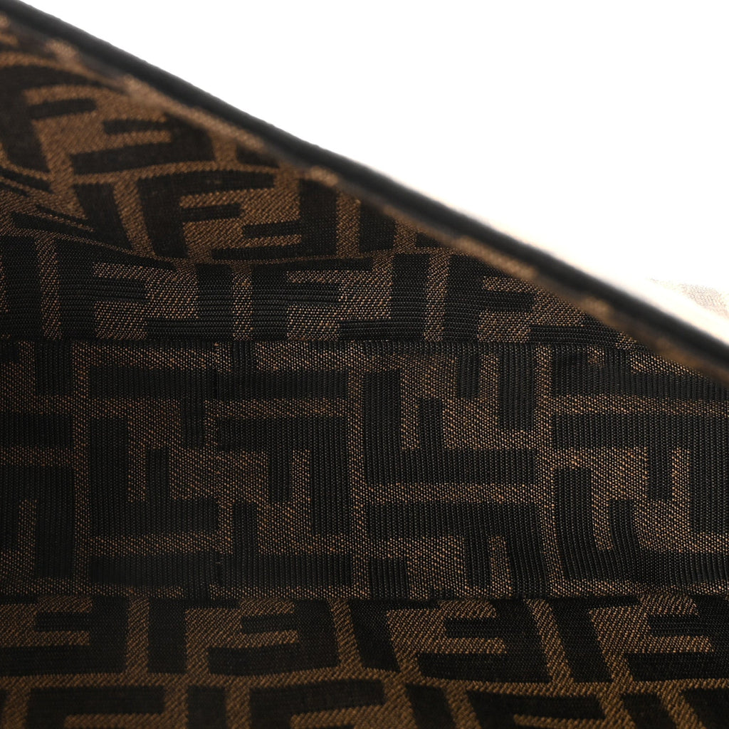 Fabric Jacquard FF 1974 Medium Baguette Tobacco Moro Black