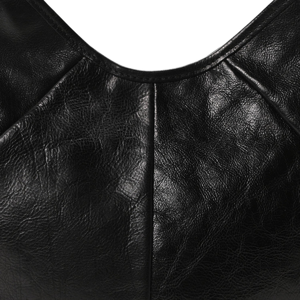 Buffalo Horn Small Mombasa Hobo Black