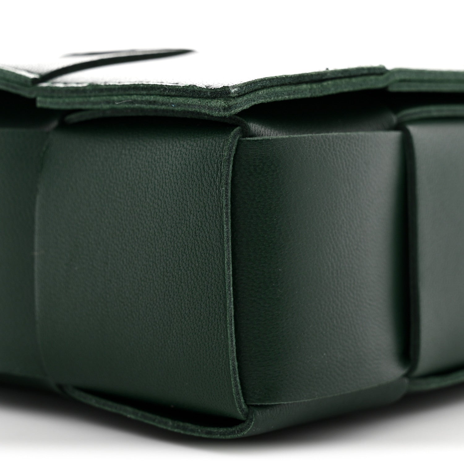 Lambskin Maxi Intrecciato Cassette Crossbody Bag Raintree