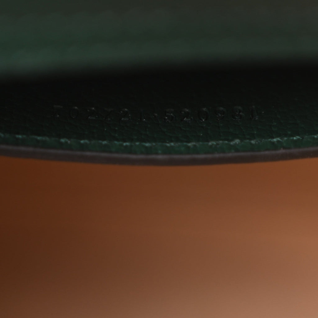 Textured Dollar Calfskin Web Small Diana Tote Bag Vintage Green Powder Pink