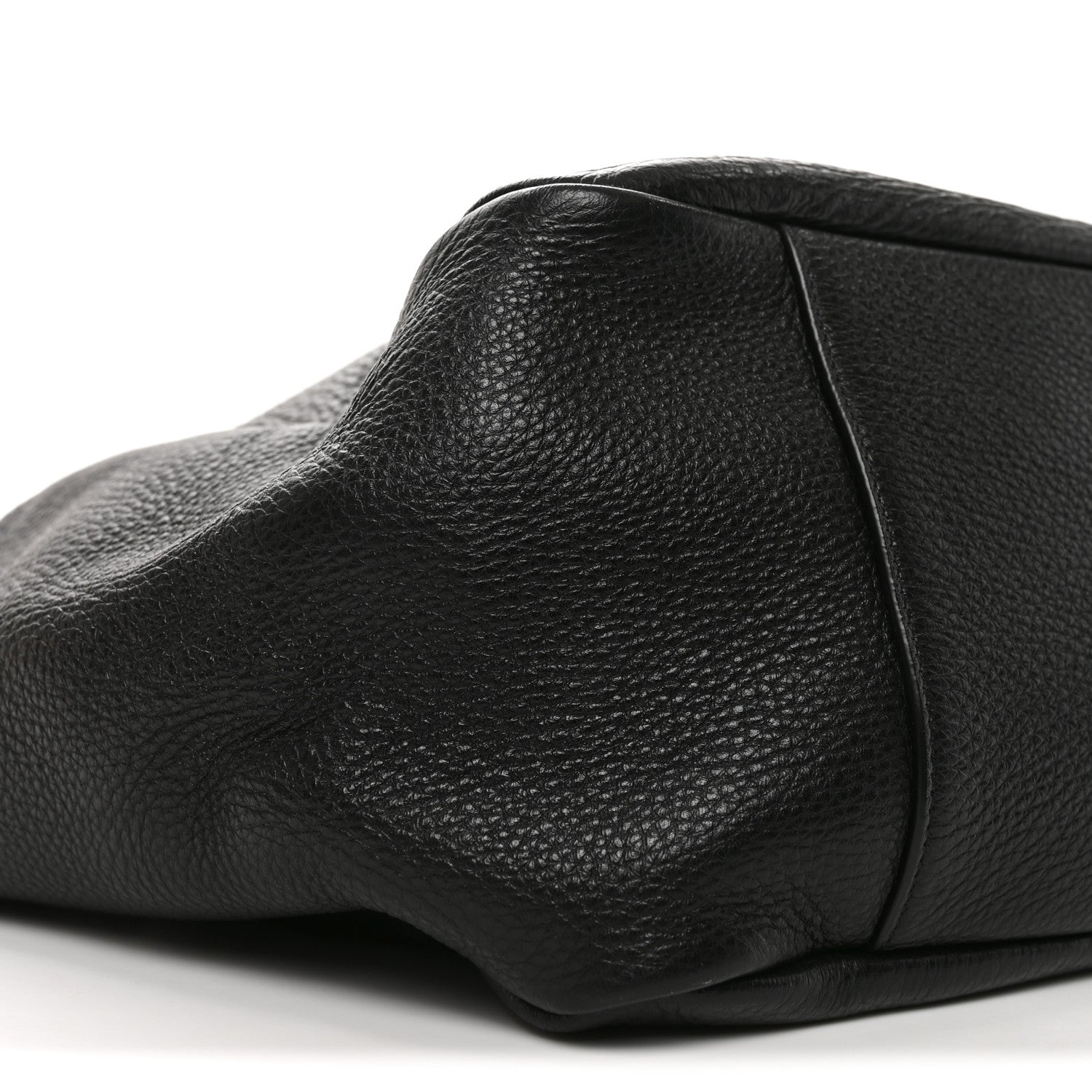 Grained Deerskin Bea Tote Black