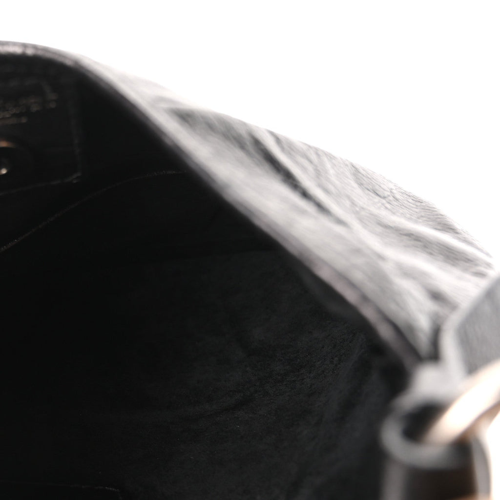 Buffalo Horn Small Mombasa Hobo Black
