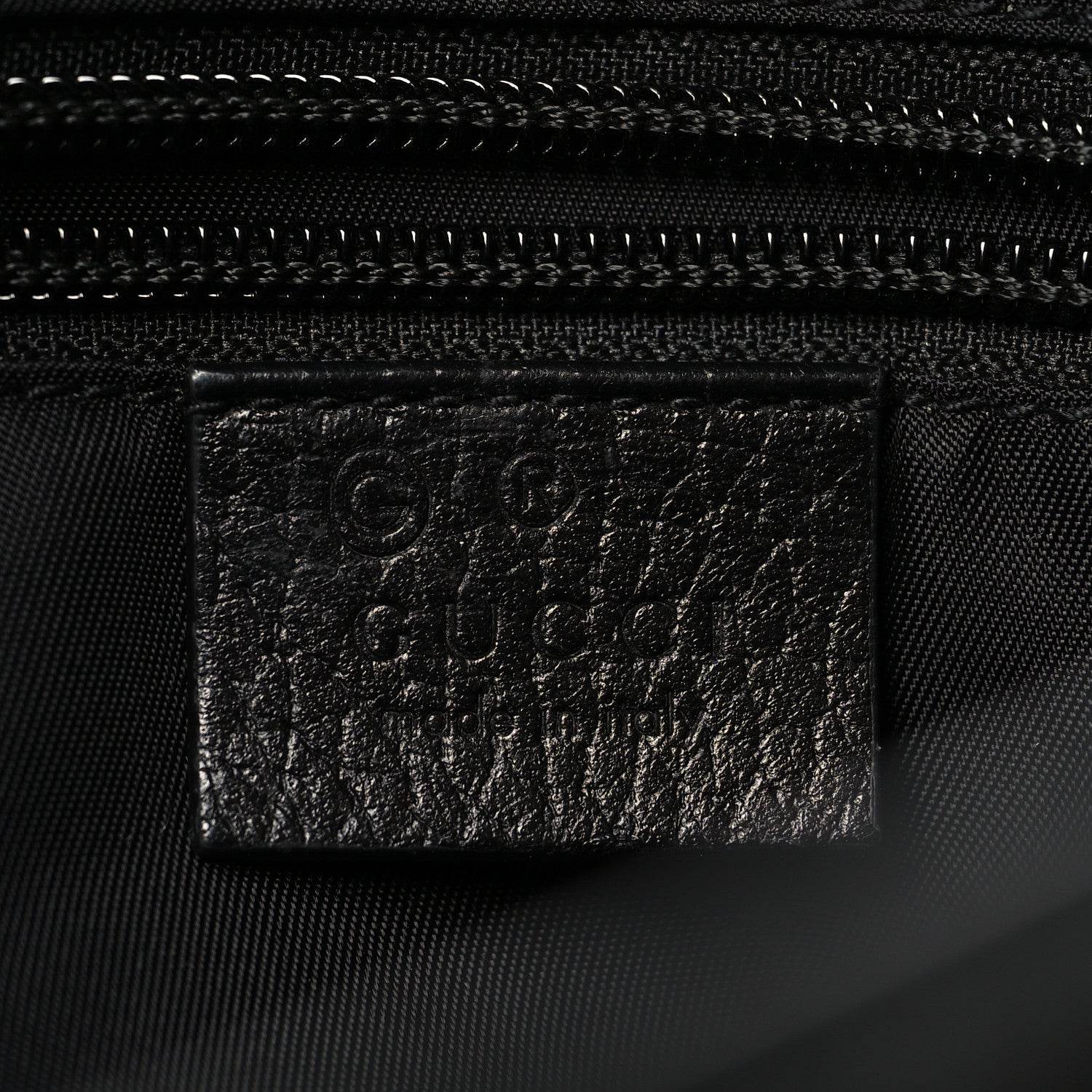 Nylon Monogram Double Buckle Flap Messenger Bag Black