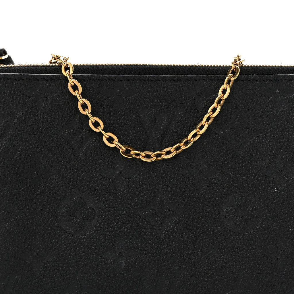 Empreinte Double Zip Pochette Black