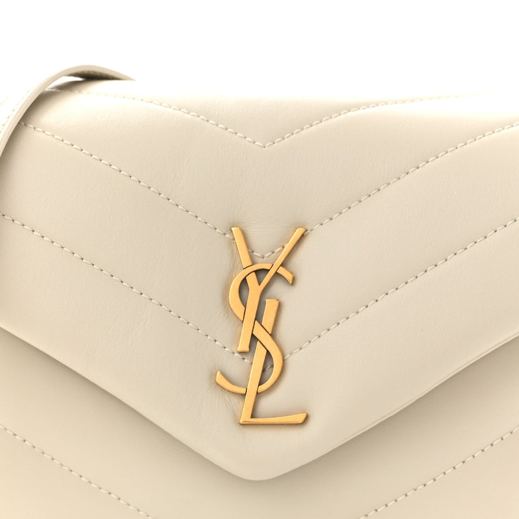 Calfskin Y Quilted Monogram Toy Loulou Crossbody Bag Crema Soft