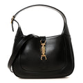 Boarded Dyana Lux Calfskin Small Jackie 1961 Hobo Black