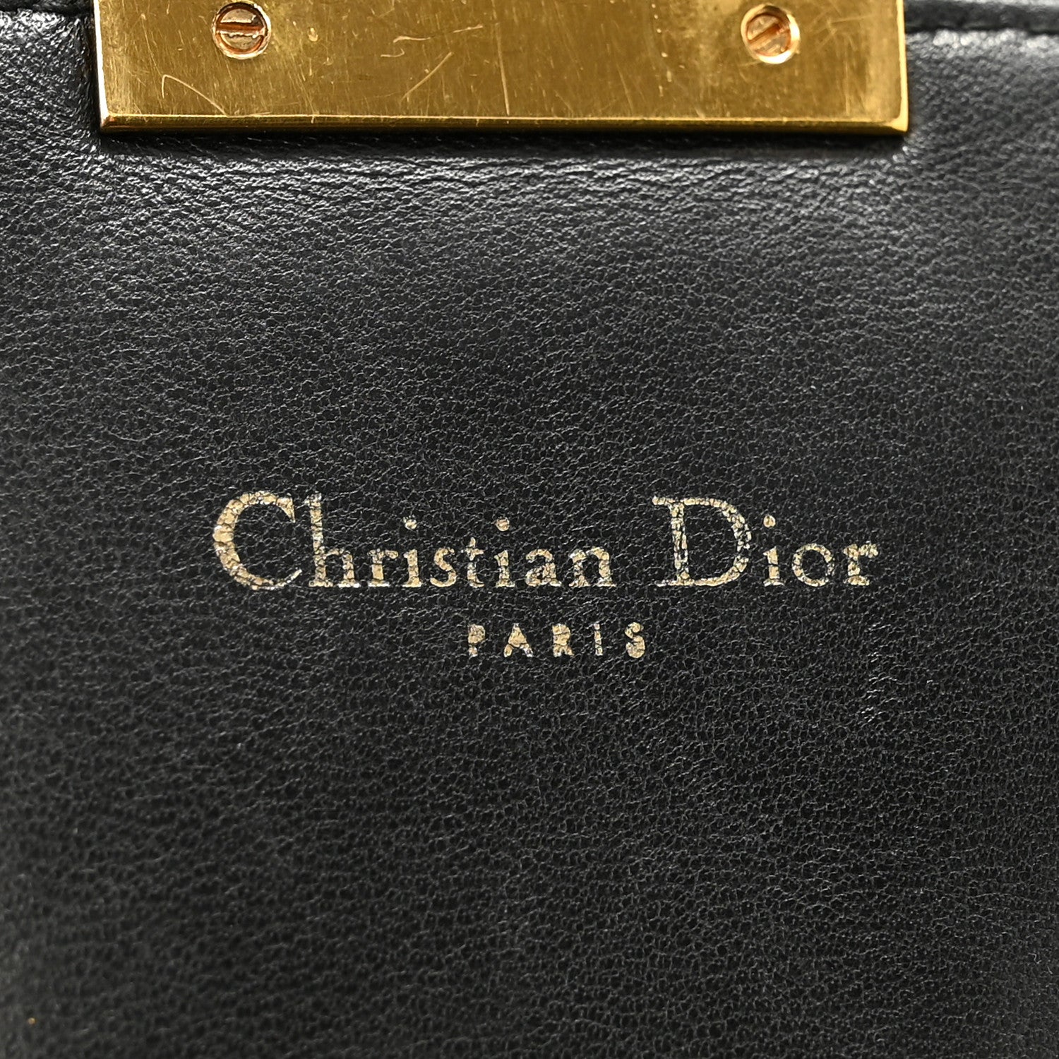 Lambskin Cannage Miss Dior Promenade Pouch Black