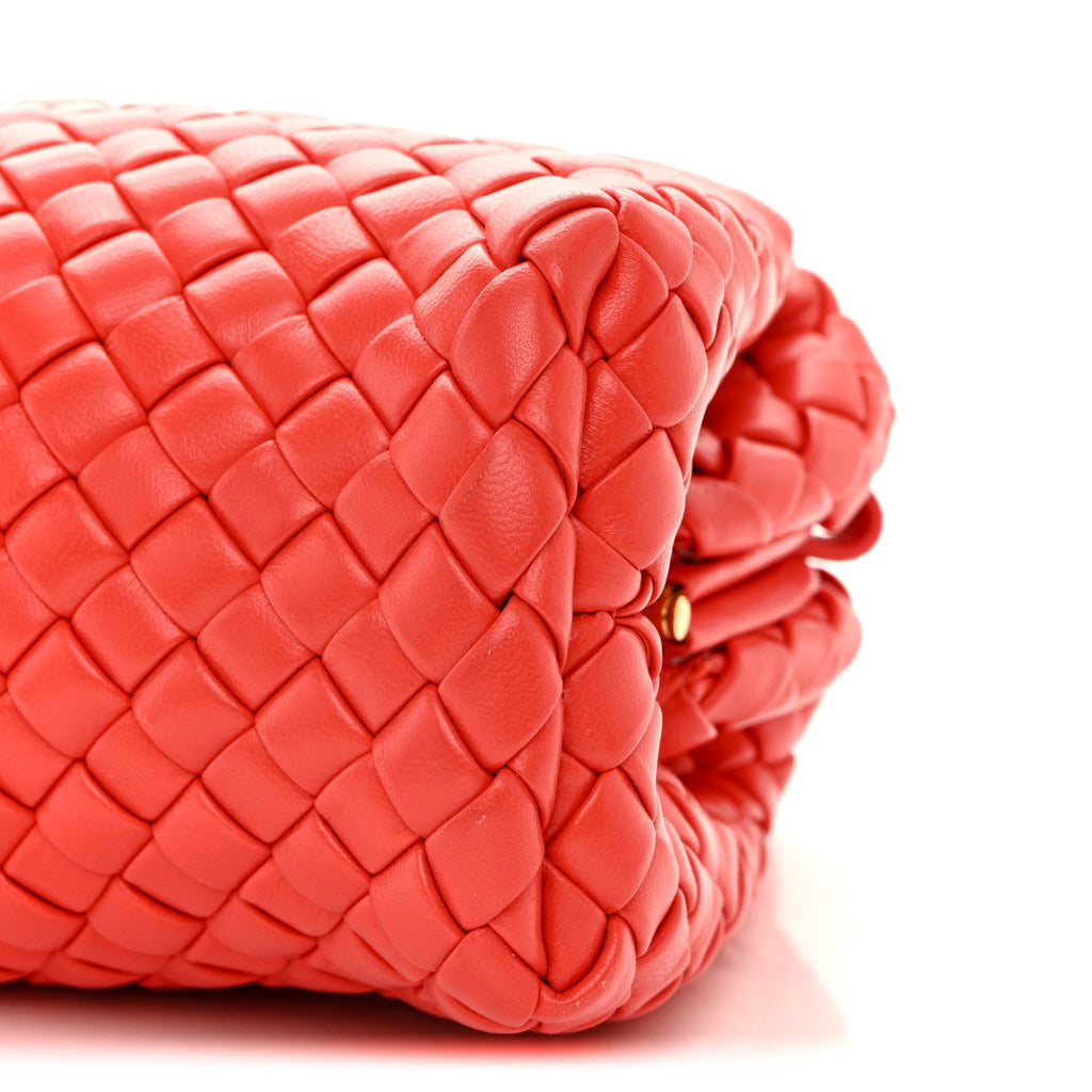 Nappa Intreccio Mini Padded Handle Bag Sunburst