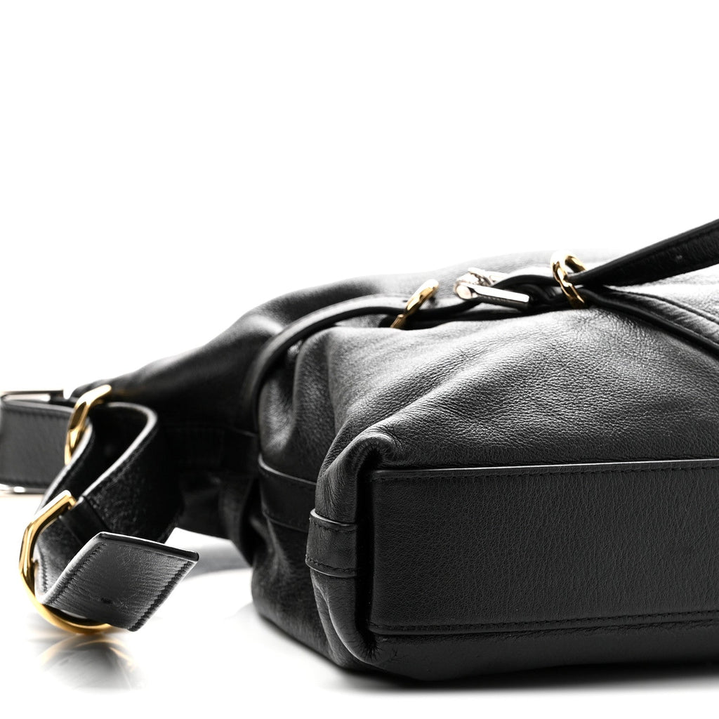 Calfskin Medium Voyou Bag Black