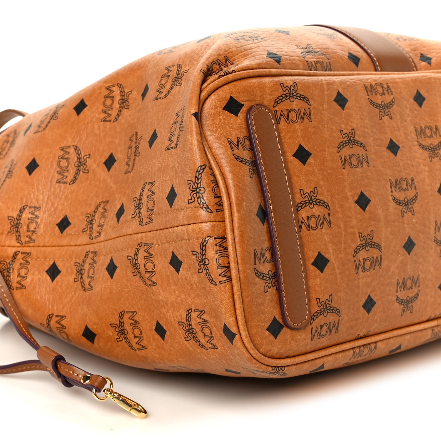 Visetos Medium Liz Reversible Shopper Tote Cognac