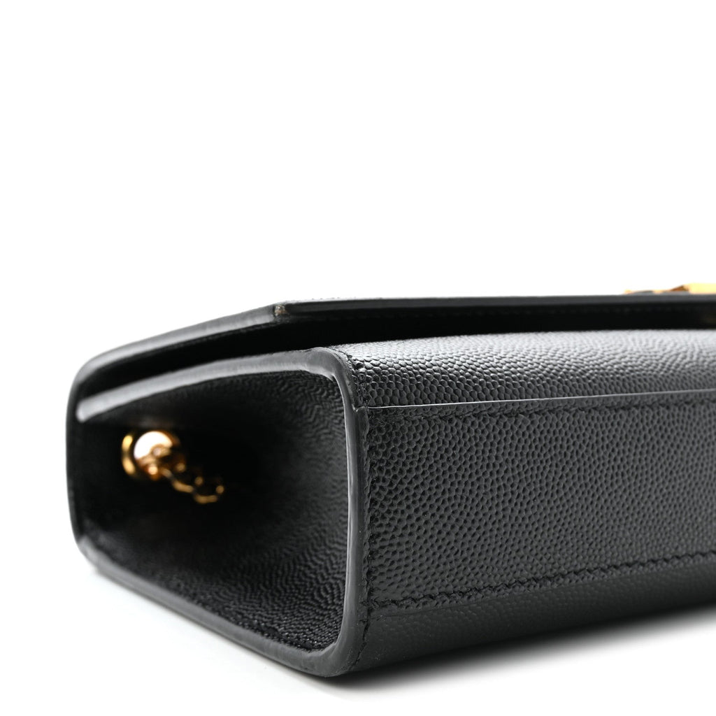 Grain De Poudre Medium Classic Monogram Kate Satchel Black