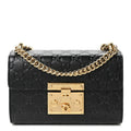 Guccissima Small Padlock Shoulder Bag Black