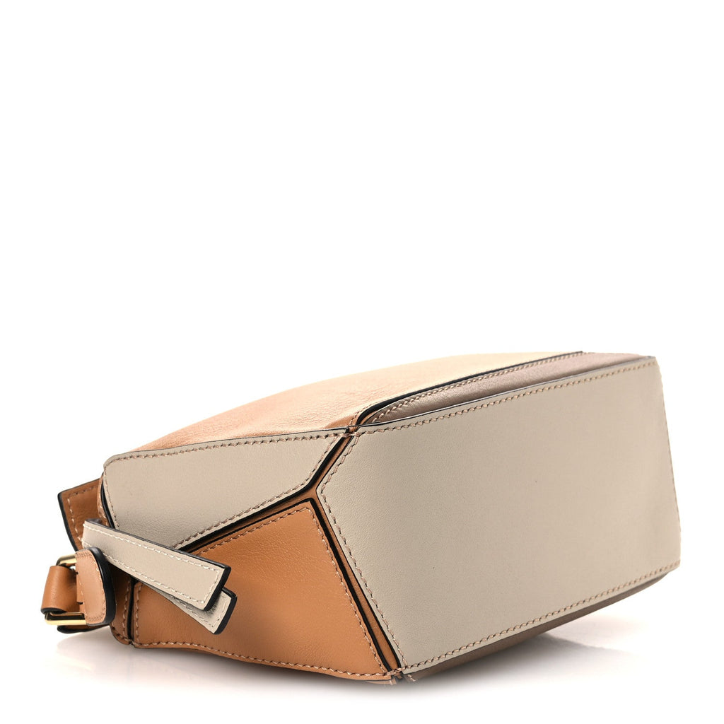 Calfskin Mini Puzzle Bag Warm Desert Mink