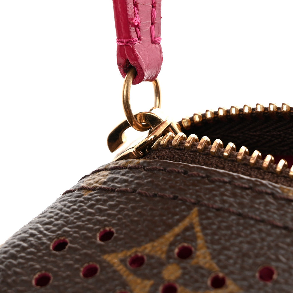 Monogram Perforated Speedy 30 Fuchsia