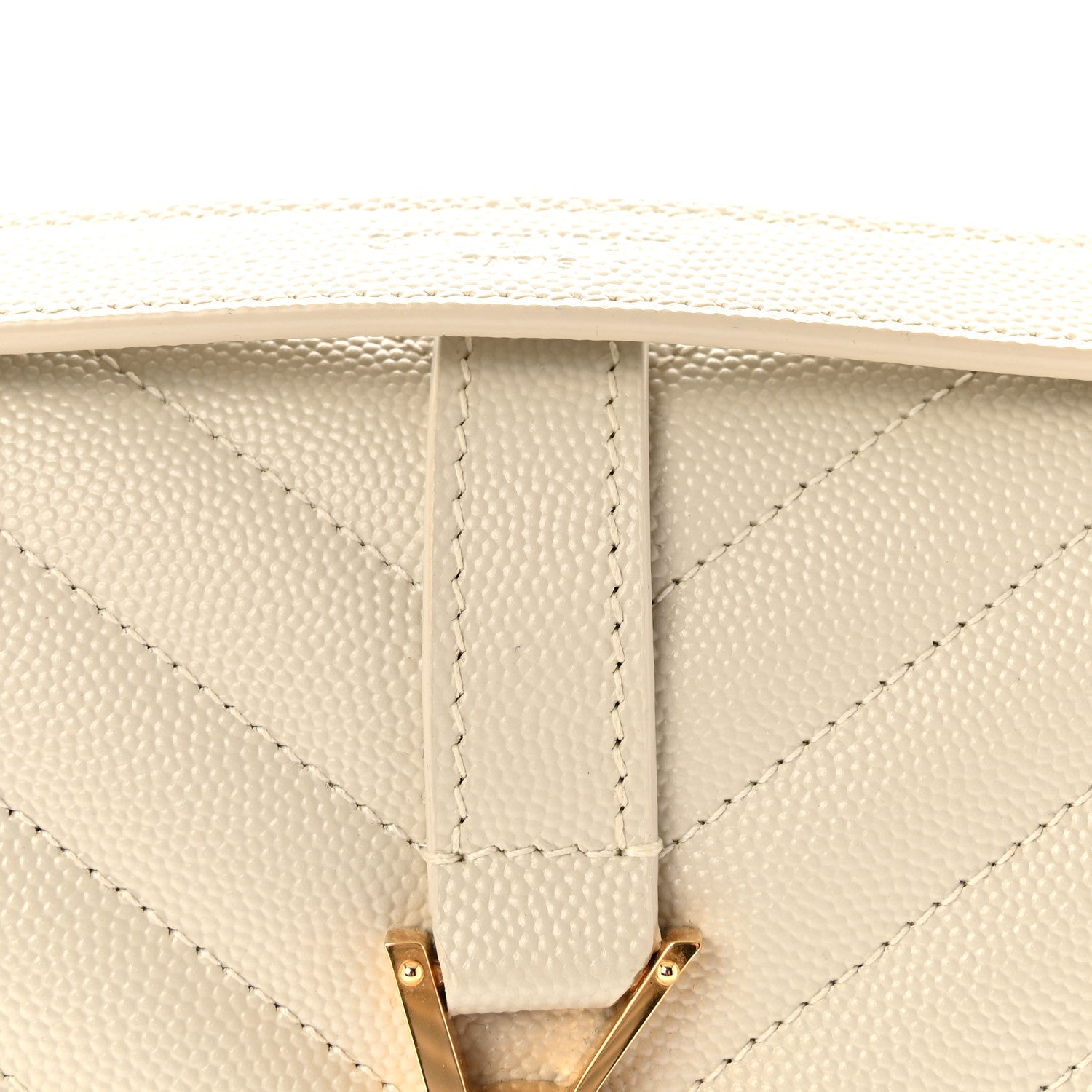 Grain De Poudre Textured Mixed Matelasse Medium Triquilt Monogram Satchel Crema Soft