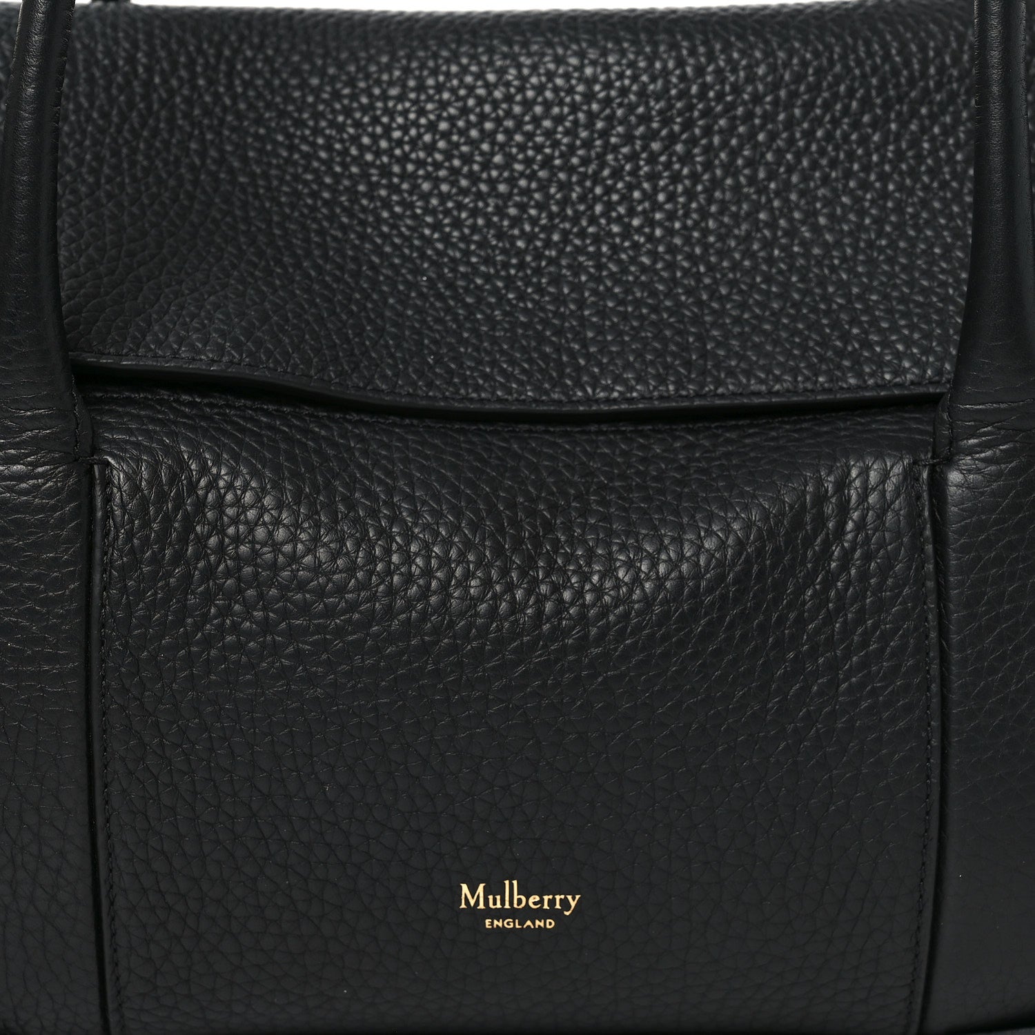 Heavy Grain Small Soft Bayswater Satchel Black