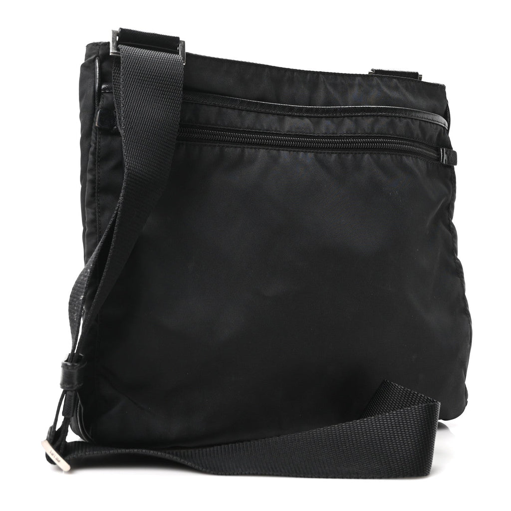 Tessuto Nylon Saffiano Small Crossbody Bag Black