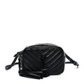 Calfskin Matelasse Monogram Lou Belt Bag Black