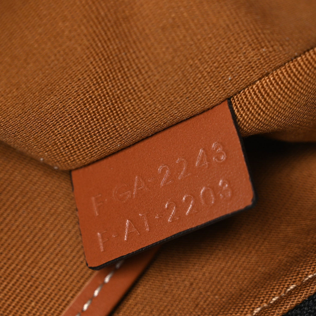 Triomphe Canvas Calfskin Ava Shoulder Bag Tan