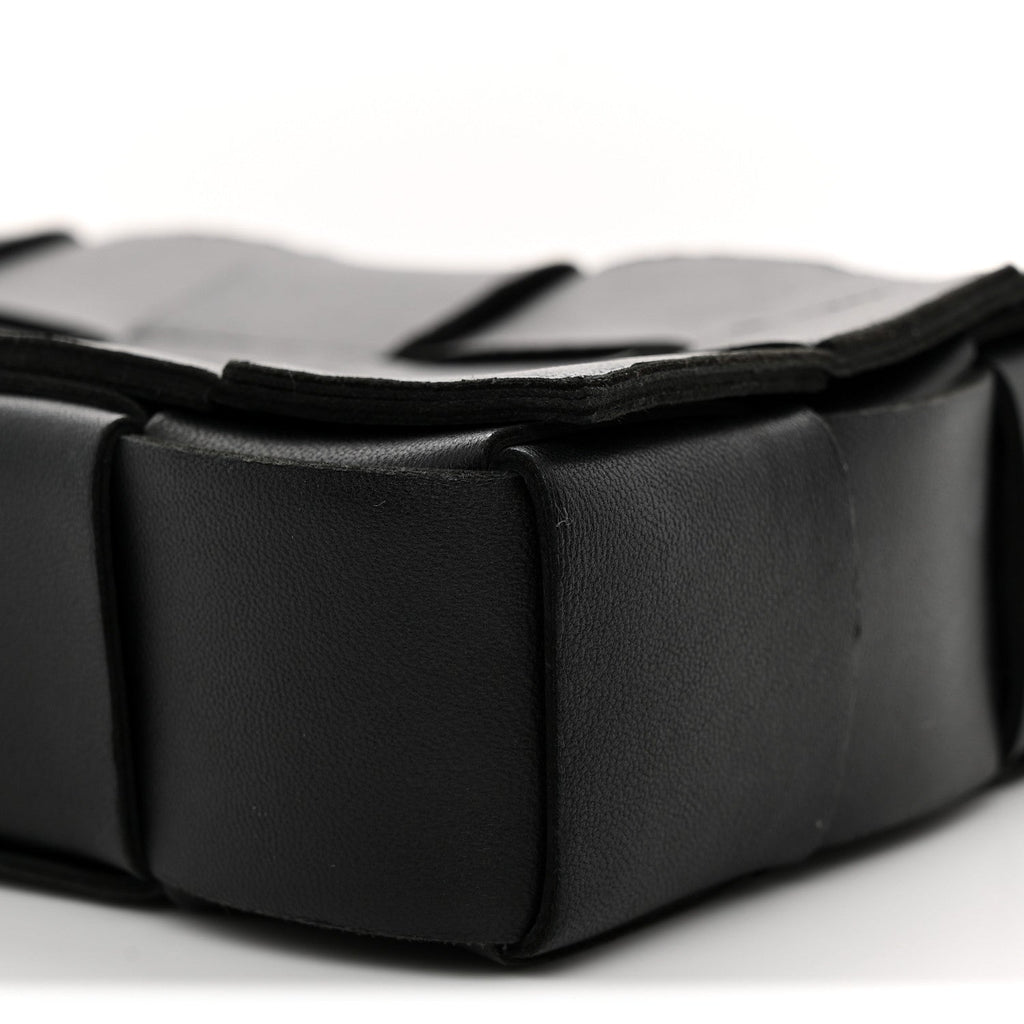 Nappa Maxi Intreccio Cassette Bag Black