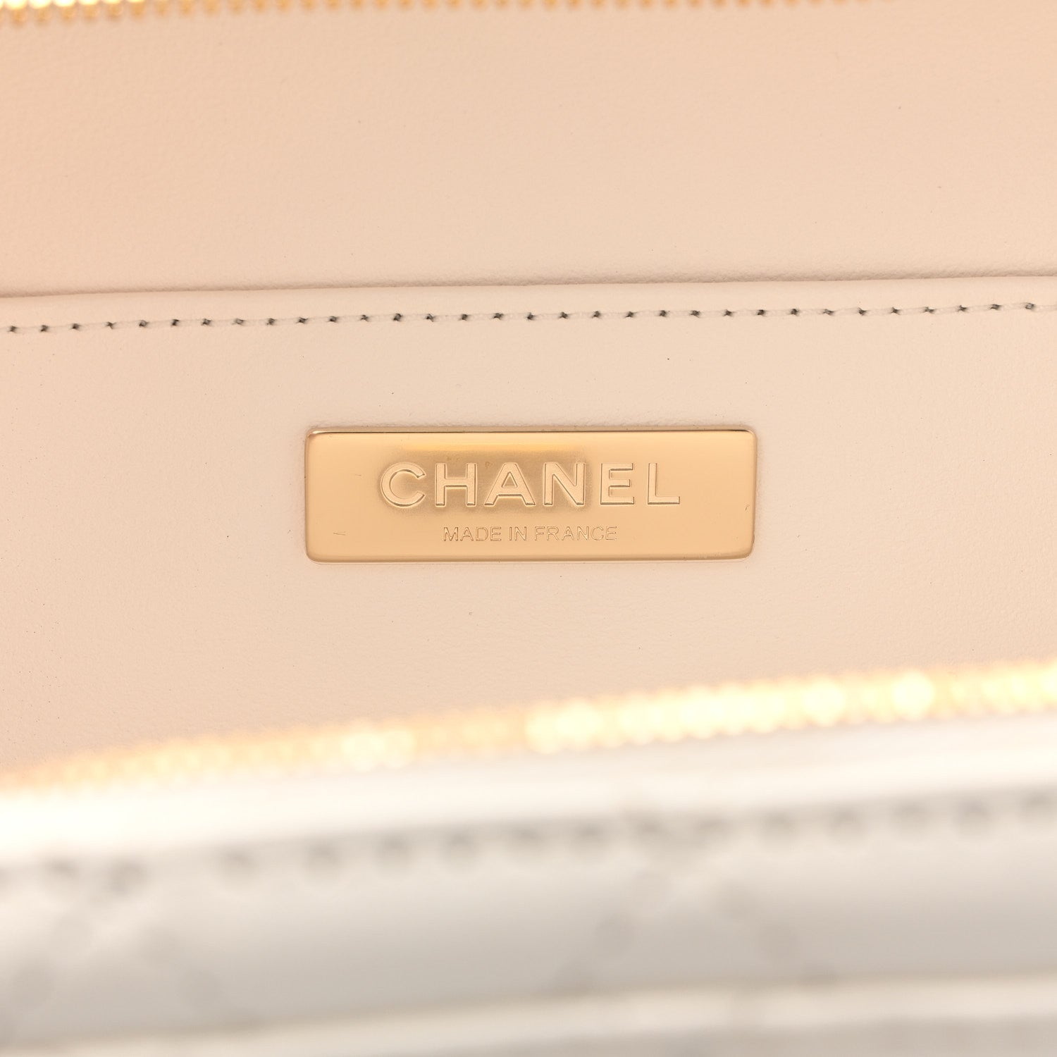 Lambskin Quilted Coco Click Bag White